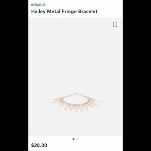 *NWOT* Gold and Silver Metal Fringe Bracelet